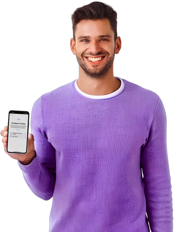 foto homem segurando telefone